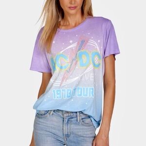 LAUREN MOSHI Wolf Crystal ACDC 1978 Tour in Pastel Ombre Size Large (NWT)